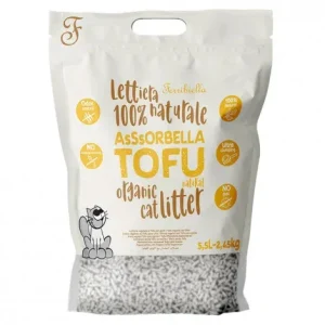 Areia aglomerante de Tofu para gatos – Ferribiella – Quantidade: 5,5 L