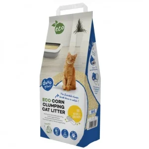 Areia aglomerante ecológica de milho para gato – Duvo Plus – Quantidade: 10 kg