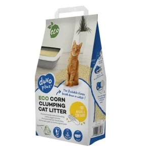 Areia aglomerante ecológica de milho para gato – Duvo Plus – Quantidade: 3,5 kg
