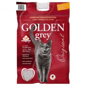 Areia aglomerante Original para gato – Golden Grey – Quantidade: 14 kg