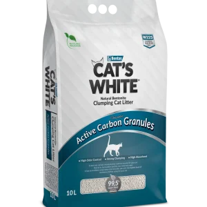 Areia Aglomerante S/Cheiro C/Carvão 10L – Cat’s White