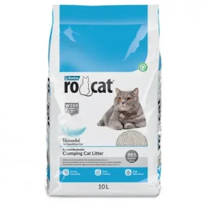 Areia aglomerante sem perfume para gatos – RoCat – Quantidade: 10 L