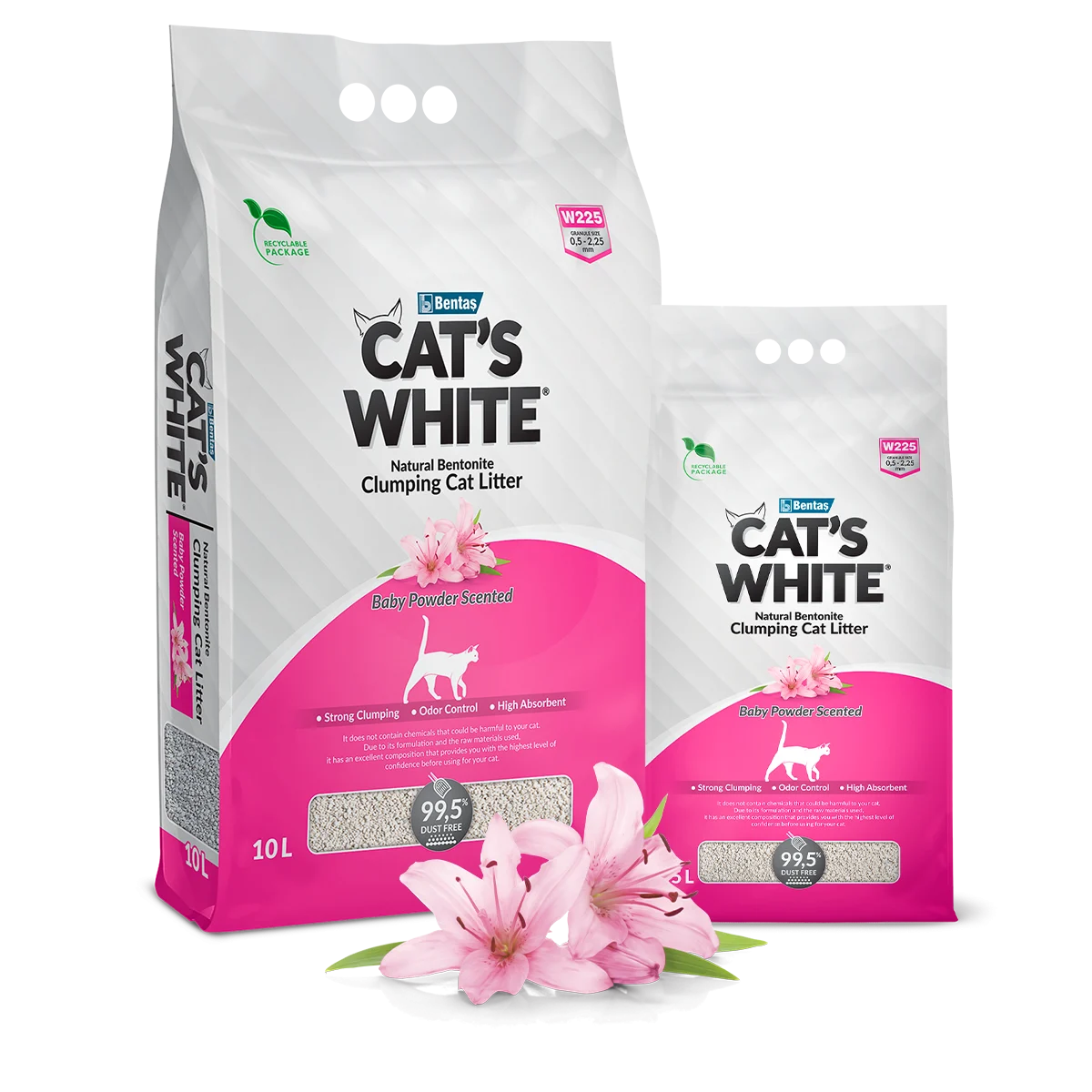 Areia Aglomerante Talco – Cat’s White