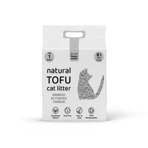Areia Aglomerante Tofu Carvão Ativado 6L – Happy Meow