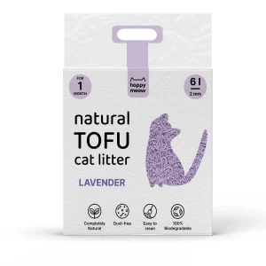 Areia Aglomerante Tofu Lavanda 6L – Happy Meow