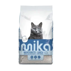 Areia Bentonite Natural Mika 5L para Gato