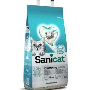 Areia Clumping White 10L – Sanicat