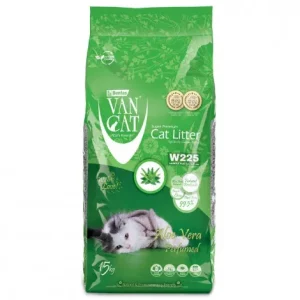 Areia de aloe vera para gato – VanCat – Quantidade: 15 kg