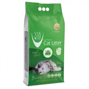 Areia de aloe vera para gato – VanCat – Quantidade: 5 kg
