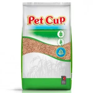 Areia de fundo biodegradável de milho – Pet Cup – Quantidade: 15 kg