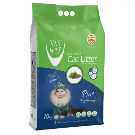 Areia de pinho para gato – VanCat – Quantidade: 10 kg