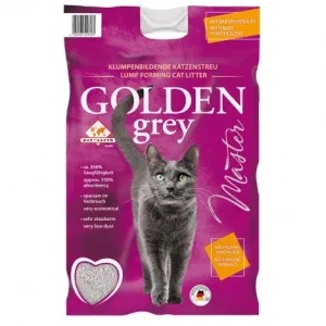 Areia Master de talco para gato – Golden Grey – Quantidade: 14 kg