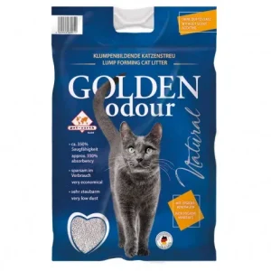 Areia natural sem fragrância para gato – Golden Odour – Quantidade: 7 kg