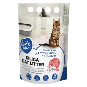 Areia sílica de flores para gato – Duvo Plus – Quantidade: 5 L