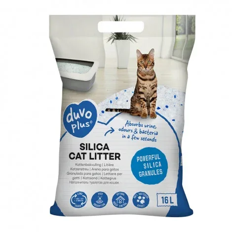 Areia sílica para gato – Duvo Plus – Quantidade: 16 L