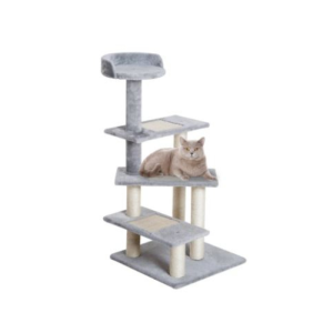 Arranhador para gatos Árvore 3 Plataformas em escada – 48x48x101cm