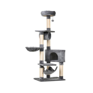 Arranhador para gatos com tocas e redes – 154 cm