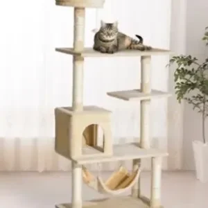 Arranhador para gatos Play and Sleep – Altura 152 cm