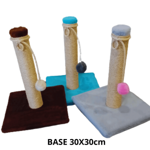 Arranhador Poste Altura 40cm Corda em Sisal Verdadeiro 6mm Feito a Mão