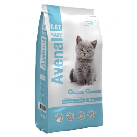Avenal BabyCat – Ração seca para gatinho – Frango e arroz – Quantidade: 15 kg