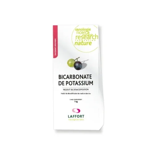 Bicarbonato de potássio E501 II para reduzir a acidez de vinhos e mostos