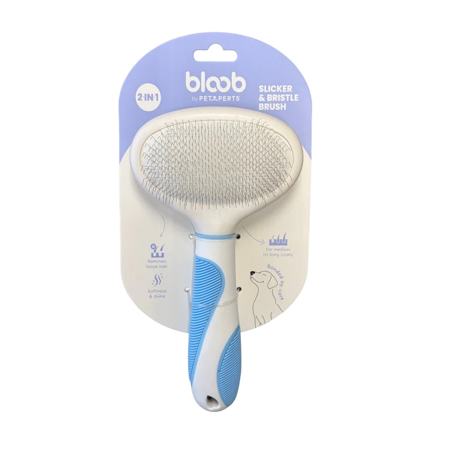 Bloob Escova cardadeira e de cerdas para cães