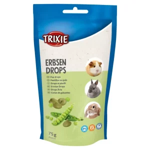 Bombons vitamínicos com ervilhas para roedores
