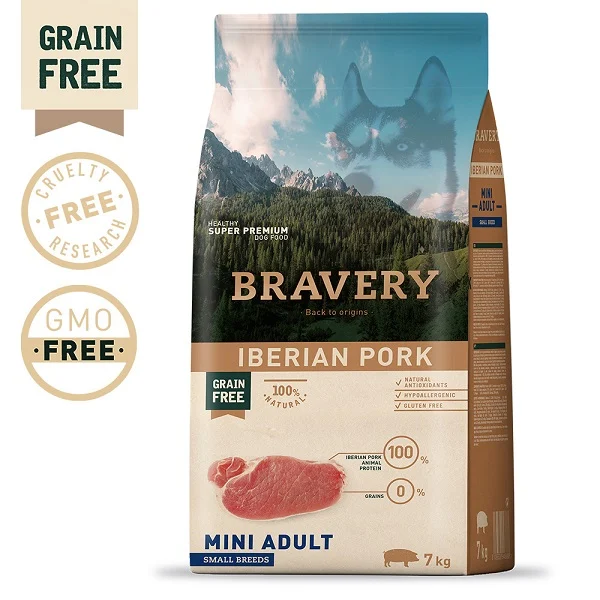 BRAVERY IBERIAN PORK ADULT MINI-SMALL BREEDS DOG 7 KG