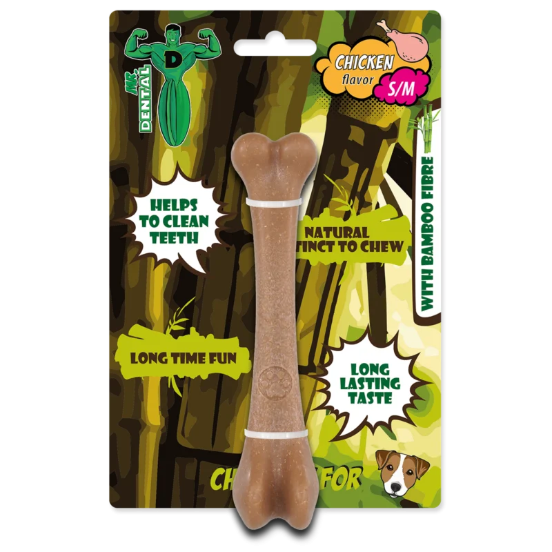 Brinquedo Nylon “Osso” sabor Frango – Mr. Dental
