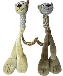 Brinquedo para cães Eurosiam Brinquedo Plush Toy with Long Neck – Cores Sortidas – 1 Unidade