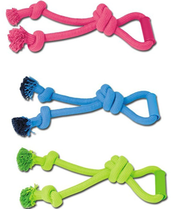 Brinquedo para cães Nayeco Maxi Braided Cotton Rope Tug with Handle – Cores Sortidas – 1 Unidade