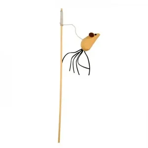 Brinquedo para gatos Cana Rod Mouse Nature – 40 cm (produto para envio exclusivo à associação)