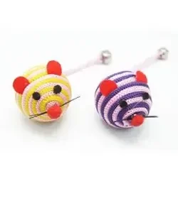 Brinquedo para gatos Eurosiam Conjunto 2 Ratos Coloridos