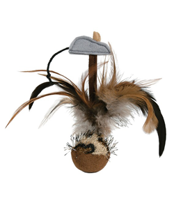 Brinquedo para gatos Trixie Bobo Shuttlecock – 15 cm