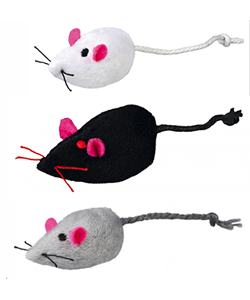 Brinquedo para gatos Trixie Brinquedo Rato de Peluche Sortido – 1 Unidade
