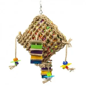 Brinquedo para snacks de ervas marinhas para aves – Duvo Plus – Medidas: 43 x 28 x 10 cm