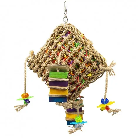Brinquedo para snacks de ervas marinhas para aves – Duvo Plus – Medidas: 43 x 28 x 10 cm