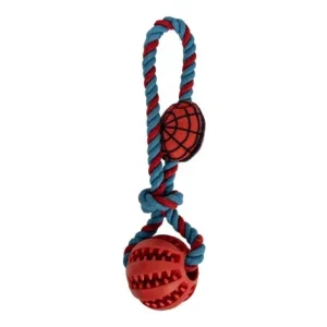 Brinquedo Spider-Man com bola e corda para cães – Marvel