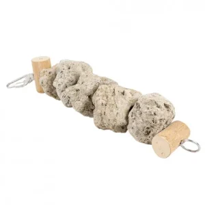 Brinquedo suspenso com pedras vulcânicas para aves – Duvo Plus