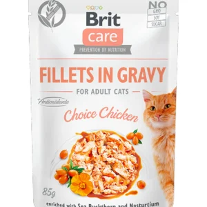 Brit Care Cat Fillets in Gravy Choice Chicken 85 g