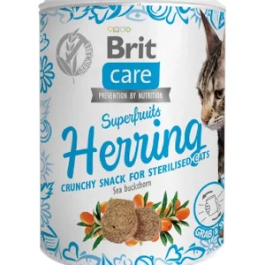 Brit Care Cat Snack Superfruits Herring 100 g