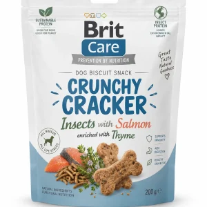Brit Care Crunchy Cracker Insects with Salmon Enriched with Thyme 200 g