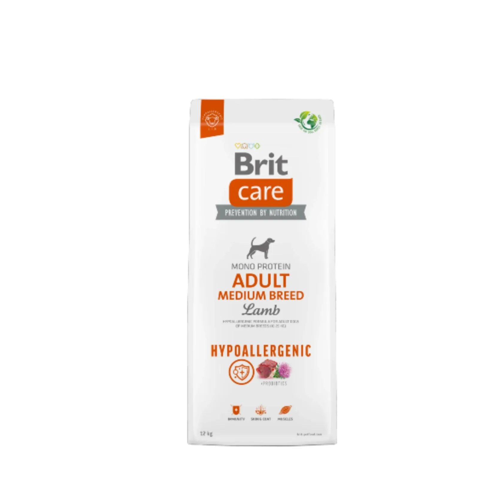 Brit Care C茫o Hypoallergenic Medium Lamb 12kg - ra莽茫o hipoalerg茅nica para c茫es de ra莽as m茅dias