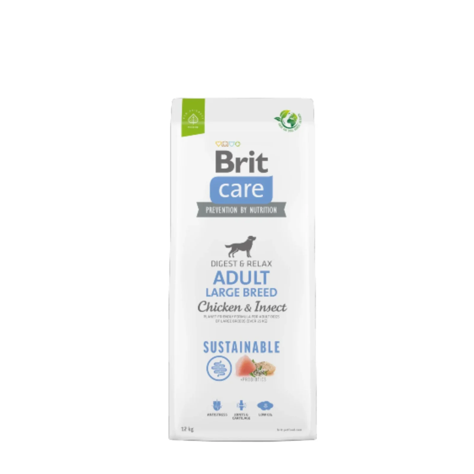 Brit Care C茫o Large Breed Sustainable Chicken & Insect 12kg - ra莽茫o rica em insectos e frango para c茫o