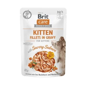 Brit Care Kitten Fillets in Gravy with Savory Salmon