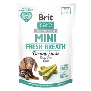 Brit Care Mini Treats Fresh Breath Dental Sticks 7 Sticks