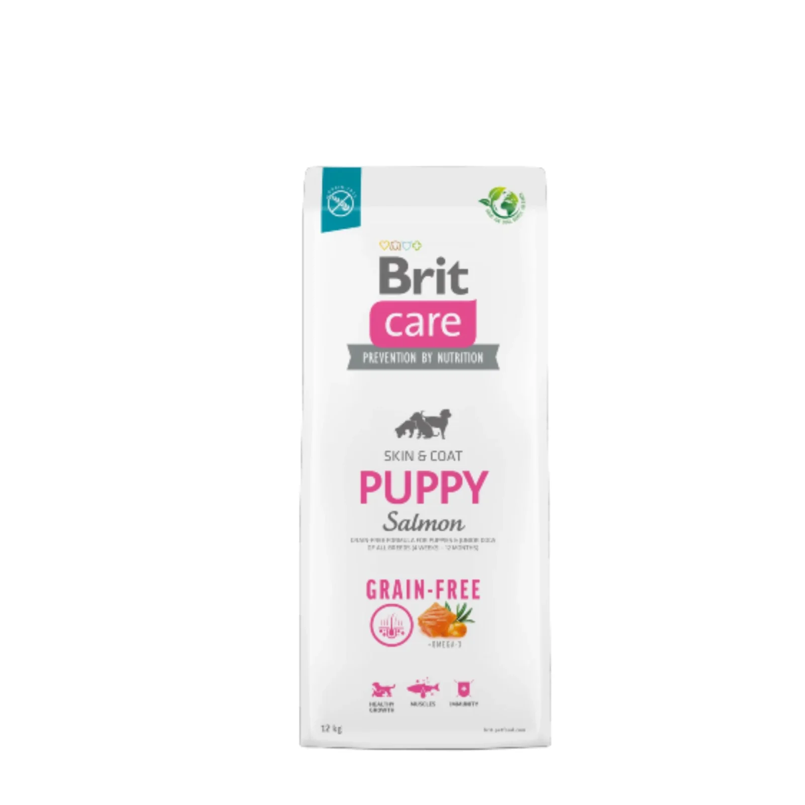 Brit Care Puppy Skin & Coat Salm茫o Grain Free 12kg - ra莽茫o sem cereais para cachorros