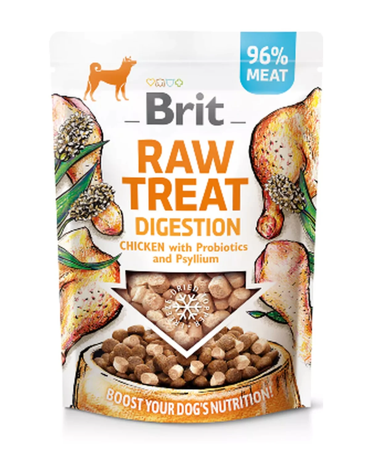 Brit Care Raw Treat Digestion Freeze Dried Chicken with Probiotics 40 g - Image 2