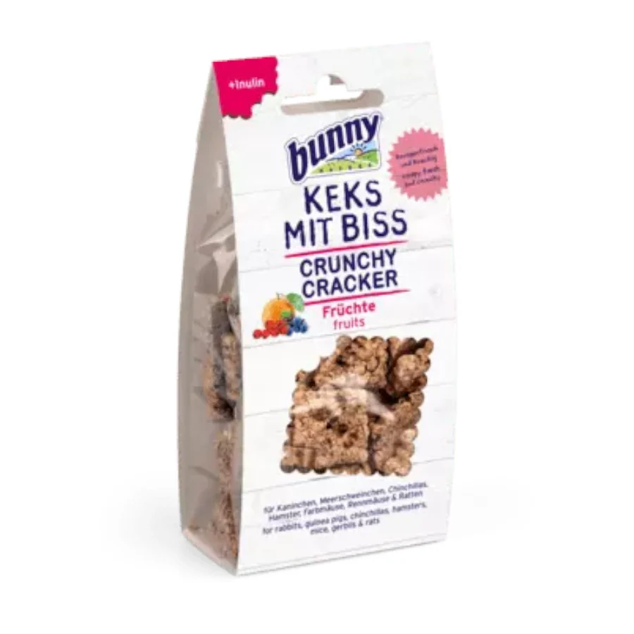Bunny Crunchy Cracker Snacks de Fruta para roedores