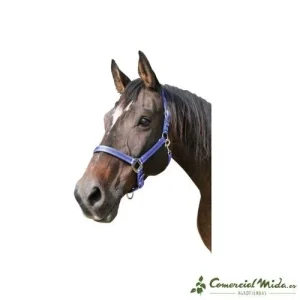Cabeçada de nylon Mustang KERBL com ajuste duplo para cavalos